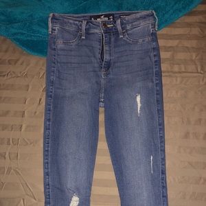 High rise jean legging